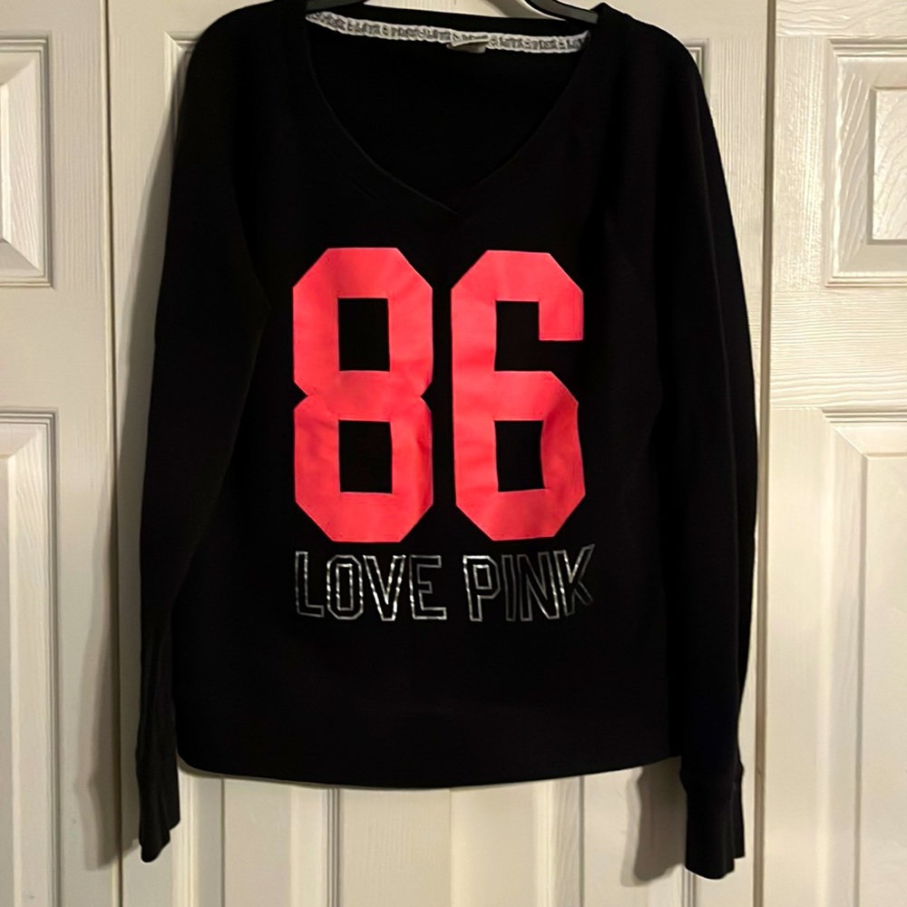 PINK V-Neck sweatshirt Size Large